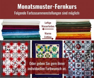 Monatsmuster-Fernkurs Warme Erdfarben